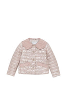 Giubbino per bambina Herno Kids rosa con colletto con volant GI000099G12017Z 4035 HERNO KIDS 