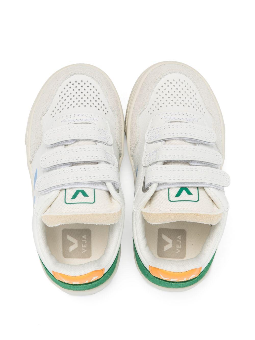 Sneakers per bambini V-90 Veja Kids con tacco color block SX2021512 WHITE AQUA EMERAUDE VEJA KIDS 