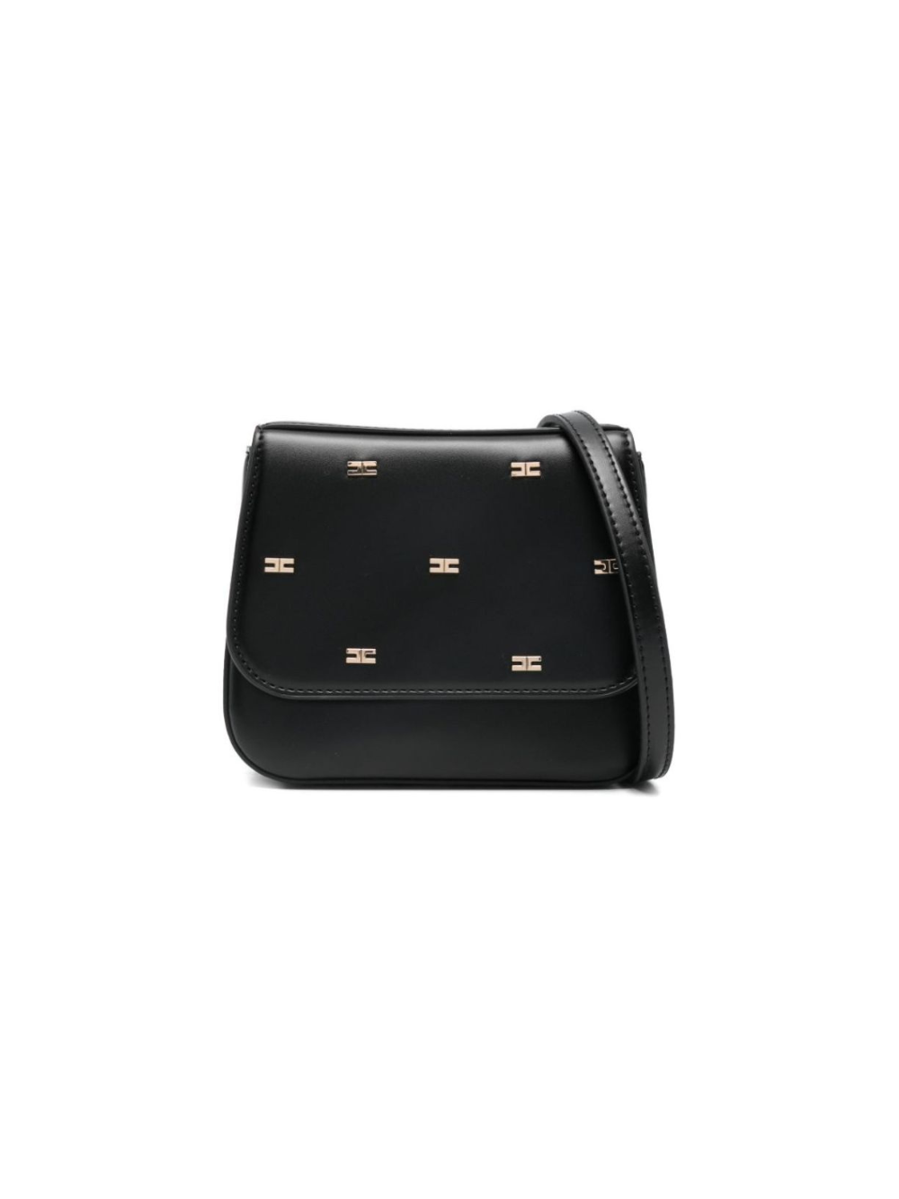 Borsa a tracolla mini per bambina Elisabetta Franchi La Mia Bambina nera con logo EFBO112CTV025 N000 ElISABETTA FRANCHI 