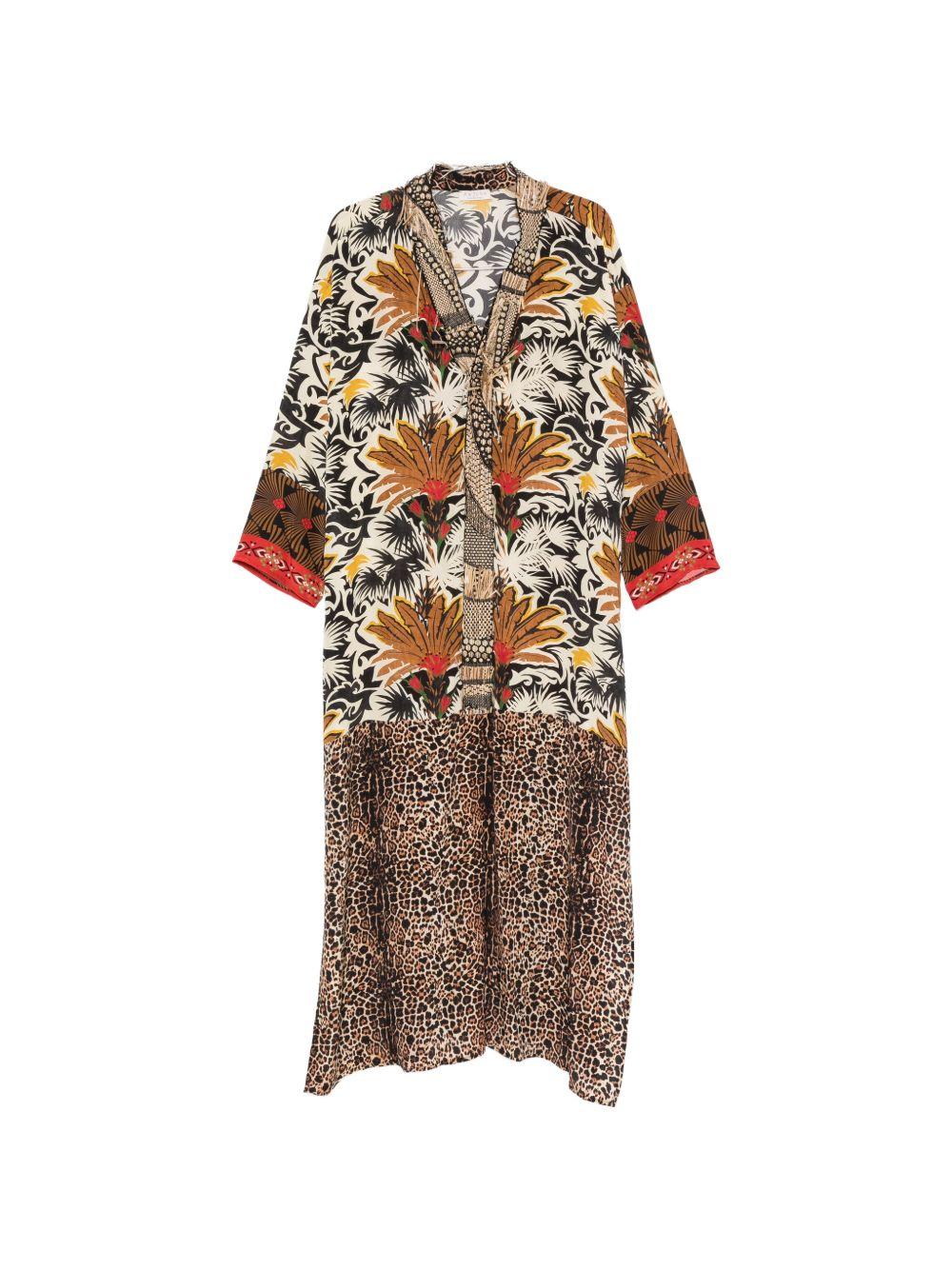 Abito da donna MC2 Saint Barth marrone con stampa animalier SRI0001 00190L MC2 ST. BARTH 