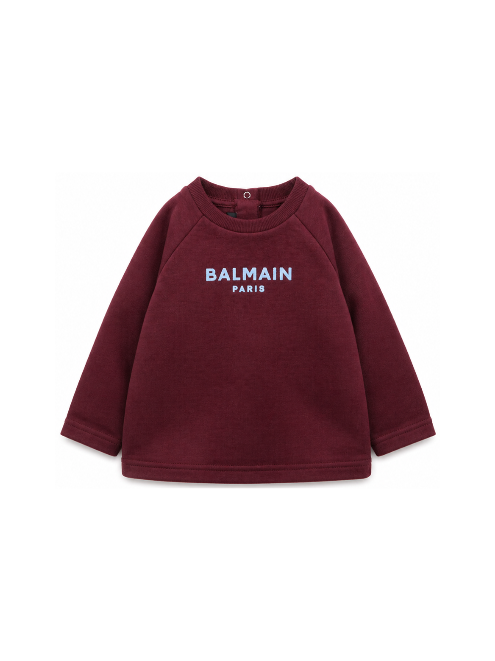 T-shirt per neonato Balmain Kids bordeaux con maniche reglan BZ8310 Z3672 530CE BALMAIN KIDS 
