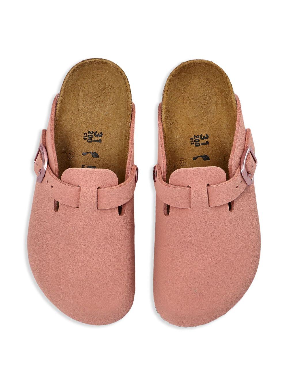Slippers per bambini Birkenstock Kids Boston rosa con chiusura con fibbia 1029748 PINK BIRKENSTOCK 