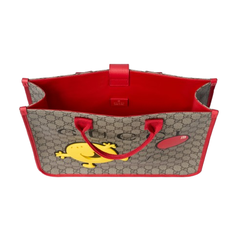 Borsa Shopping GG Supreme per bambini Gucci Kids multicolore con finiture rosse 859795FAFPA 9855 GUCCI KIDS 