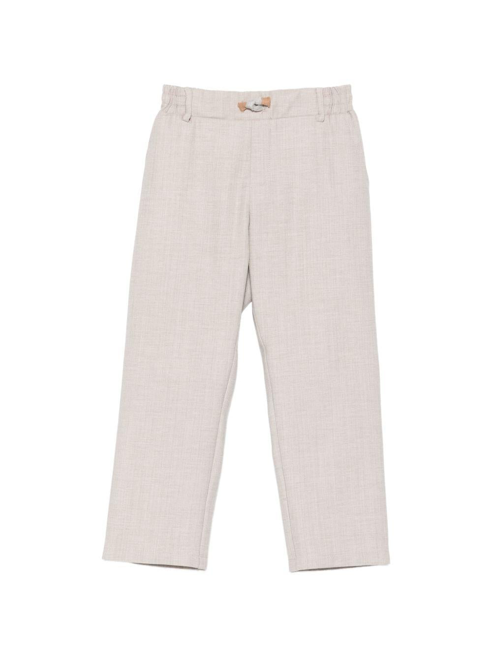 Pantaloni per bambino Eleventy Kids grigi con vita con coulisse elasticizzata EZ6H10 I0346 875 ELEVENTY KIDS 