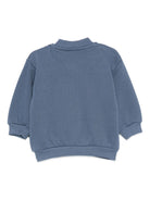 Felpa per neonati Molo blu con orsetto ricamato 6W25J213 5191 MOLO 
