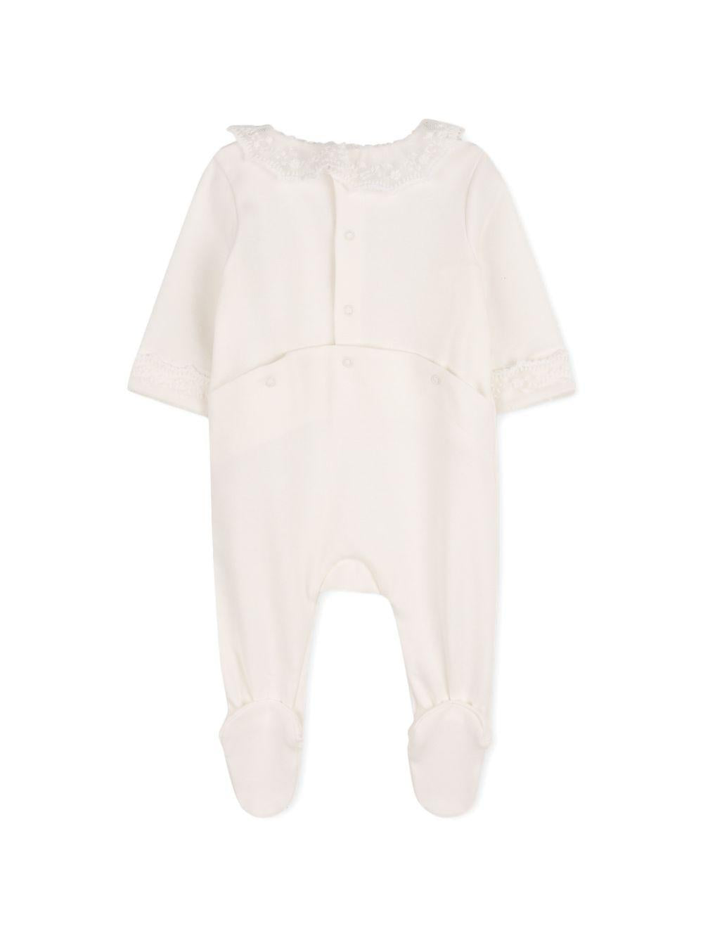 Set copertina e tutina per neonata Chloé Kids bianco con finiture in pizzo C20925 117 CHLOE' KIDS 