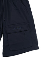 Shorts per bambino DONDUP Kids blu con logo ricamato DMBE0280CA032 4005 DONDUP KIDS 
