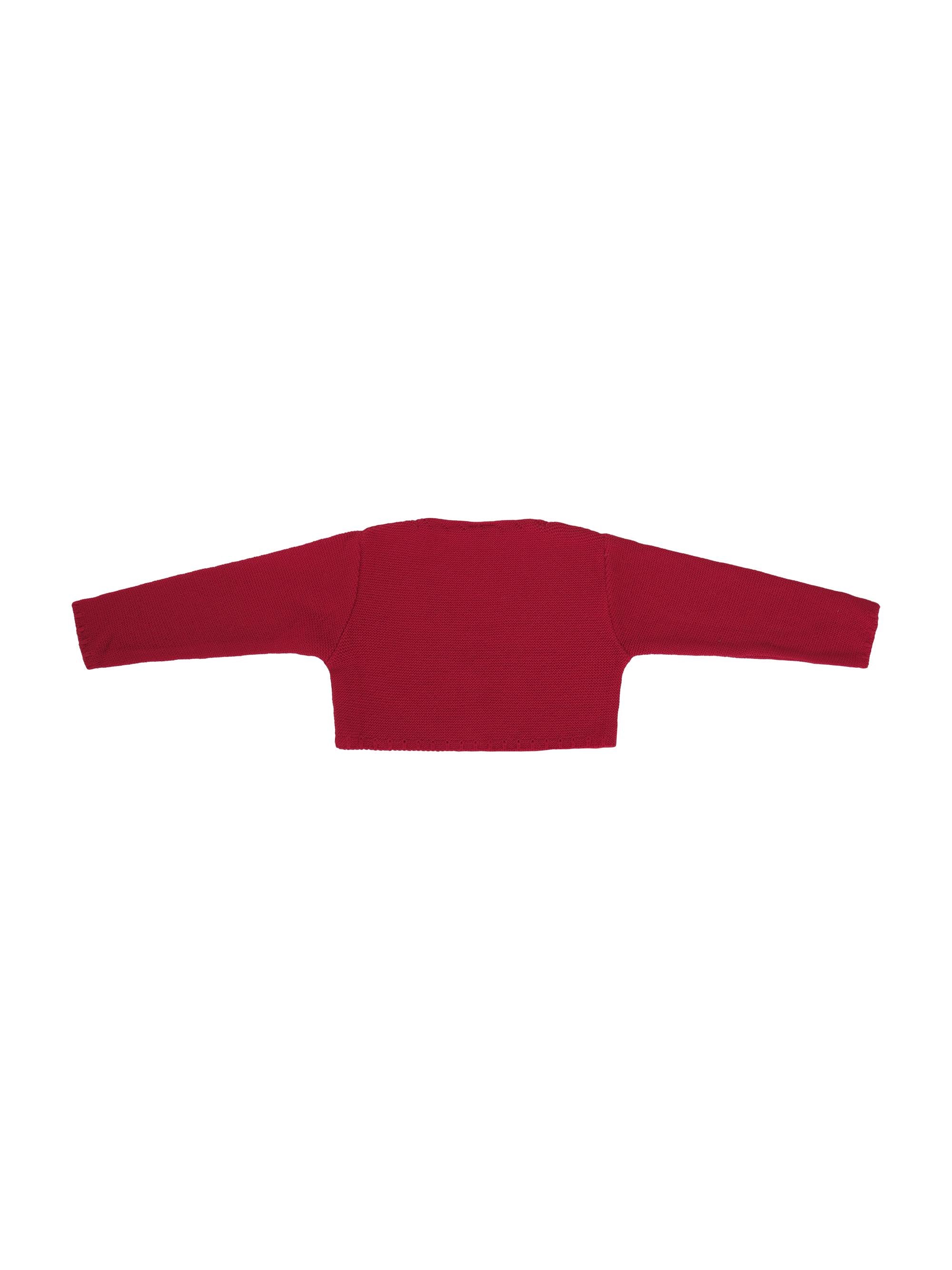 Maglione per neonata Baroni rosso con scollo a V 11496 ROSSO BARONI 