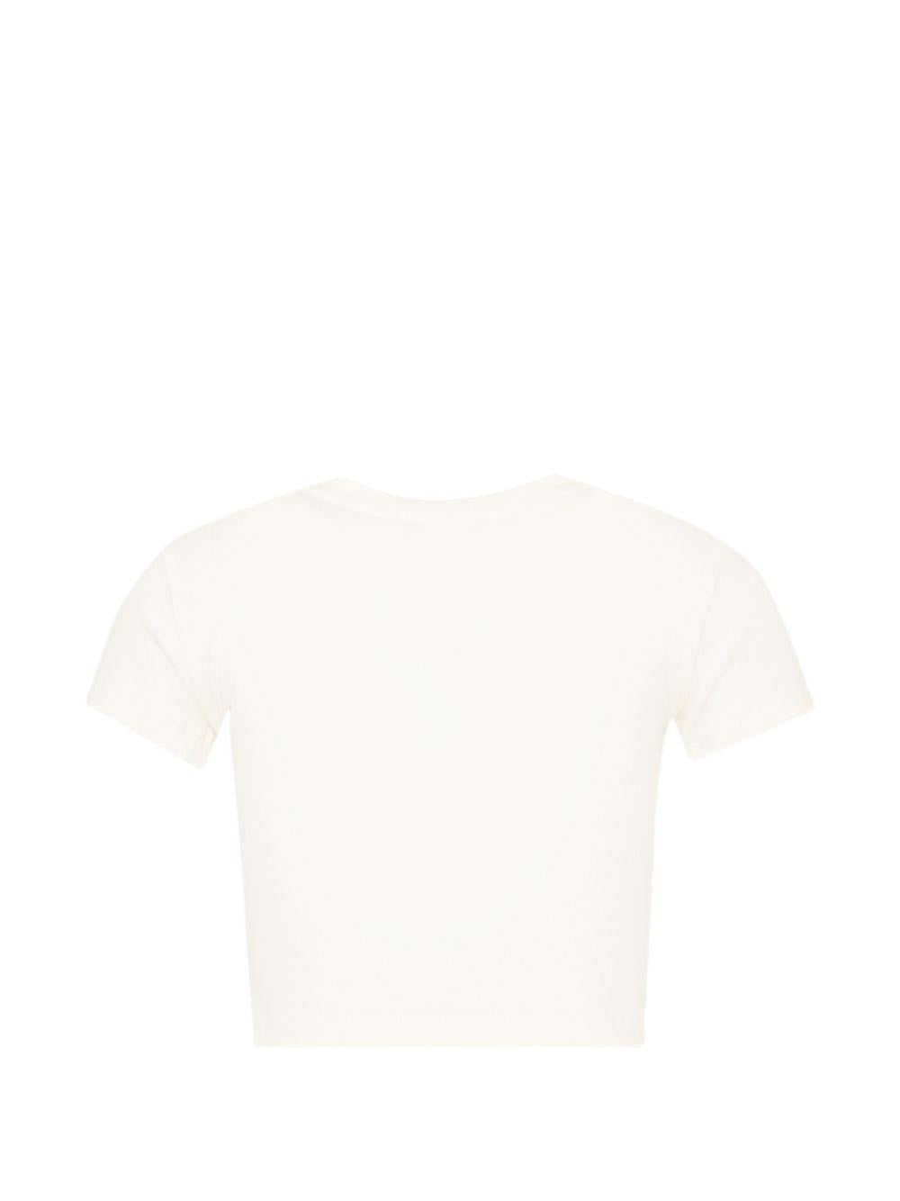 T-shirt per bambina Pinko Kids bianca con stampa logo KFTS038CJEO17 0987 PINKO KIDS 