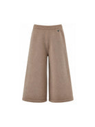 Pantaloni per bambina Monnalisa Kids beige con design lavorato a maglia 17H409 8060 0003 MONNALISA KIDS 