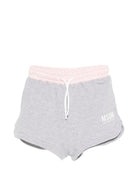 Shorts per bambina MSGM Kids grigi con vita elasticizzata S6MSJGSH021 271/02 MSGM KIDS 