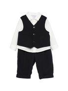 Abito per neonato Emporio Armani Kids blu con bottoni EB000902 AF21040 UB109 EMPORIO ARMANI KIDS 