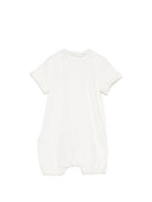 Tutina per neonati Moschino Kids bianca con applicazione Teddy Bear MUY08YLAA55 10063 MOSCHINO KIDS 