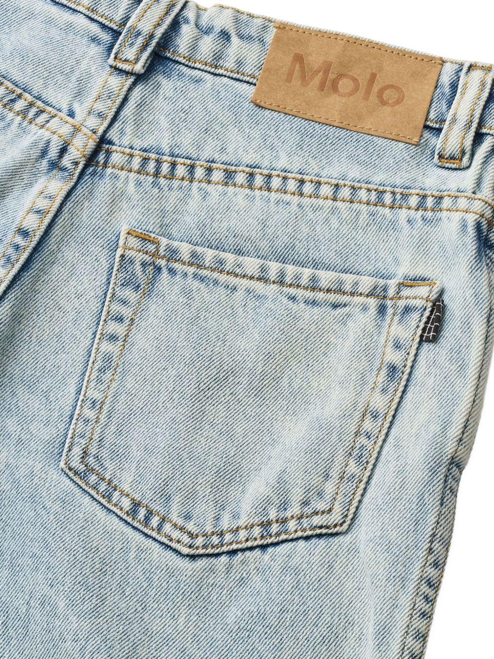 Jeans Aiden per bambina Molo denim con design a cinque tasche 6S26I102 5457 MOLO KIDS 