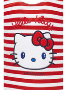 Costume intero per bambina Monnalisa x Sanrio Hello Kitty bianco e rosso a righe 19G001 7050 4499 MONNALISA KIDS 