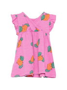 Abito per neonata Bobo Choses rosa con stampa all-over B126AB087 561 BOBO CHOSES KIDS 