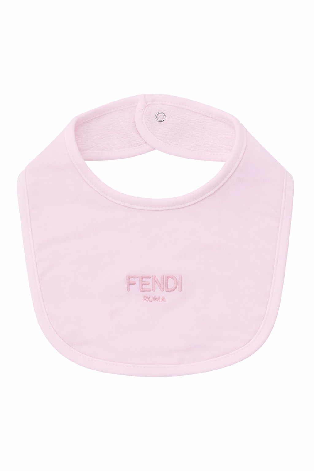 Set tre pezzi per neonata Fendi Kids rosa con logo Fendi sul davanti BUK154 ST8 F0C11 FENDI KIDS 