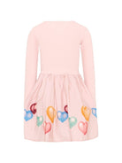 Vestito per bambina Molo Kids rosa con stampa grafica cuori 2W26E203 5745 MOLO KIDS 