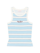 Canotta da donna MC2 Saint Barth azzurra con motivo a righe AAD001 02676L MC2 ST. BARTH 