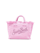 Borsa Colette MC2 Saint Barth rosa con logo impreziosito da strass sul davanti COL0001 00403L MC2 ST. BARTH KIDS 