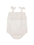 Set tutina e capellino per neonata Chloé Kids bianco con finiture in pizzo C20930 117 CHLOE' KIDS 