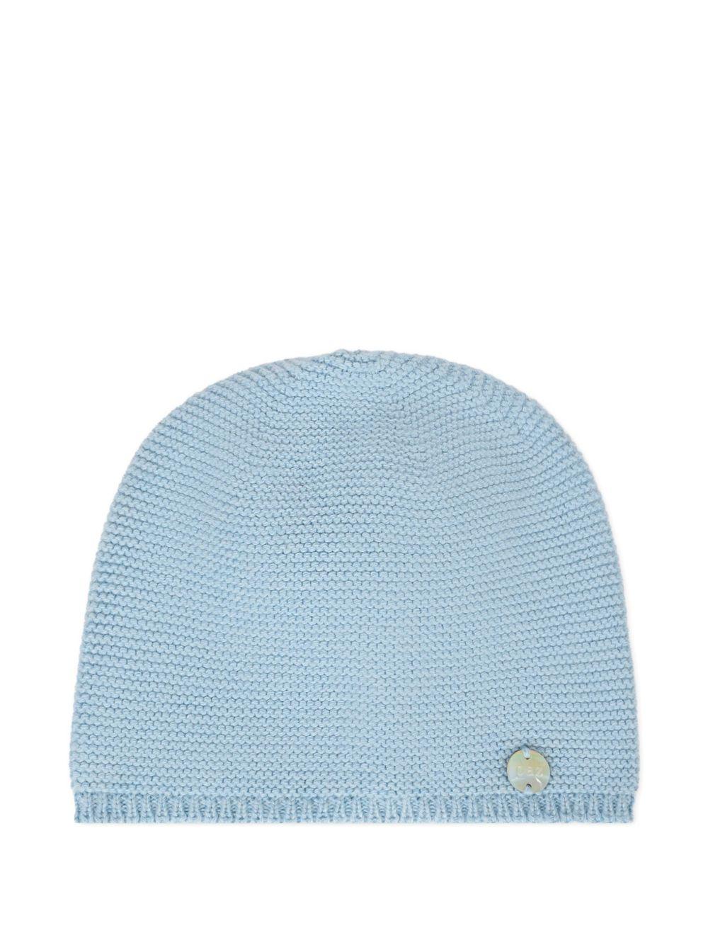 Cappello per neonato Paz Rodriguez azzurro con lavorazione in rilievo 040-120974 212 H94 PaZ RODRIGUEZ 