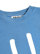 T-shirt per bambini Molo azzurra con stampa smile 6S26A201 5615 MOLO KIDS 