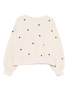 Felpa per bambina Molo beige con stampa cuori 2S26J202 9536 MOLO KIDS 