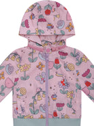 Giubbino per neonata Stella McCartney Kids rosa con logo all-over TY2007 Z3598 51RMC STELLA McCARTNEY KIDS 