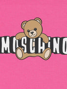 Set t-shirt e shorts per bambina Moschino Kids fucsia con stampa Teddy Bear HAG01HLBA00 50533 MOSCHINO KIDS 