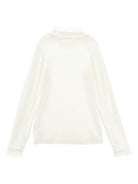 T-shirt per bambina Philosophy Di Lorenzo Serafini Kids bianca con finitura in pizzo I1F619 6212 P001 PHILOSOPHY 