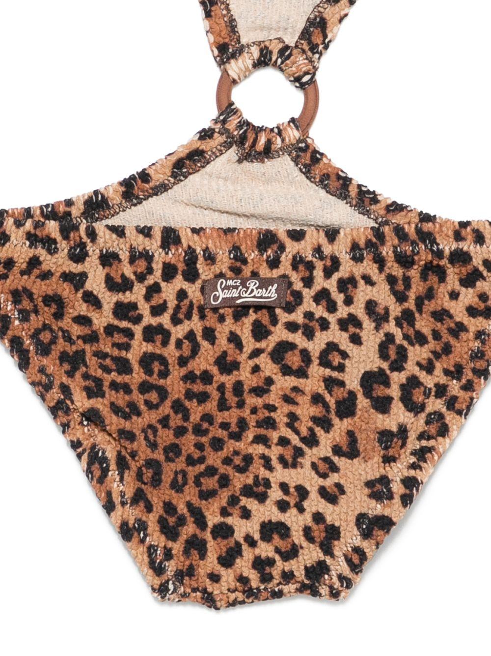 Costume da bagno per bambina MC2 Saint Barth Kids animalier con dettaglio anello LAU0005 00049L MC2 ST. BARTH KIDS 