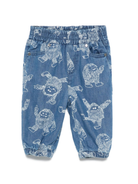 Jeans per neonato Stella McCartney Kids in denim con ricamo all-over TX6640 Z3361 664BC STELLA McCARTNEY KIDS 