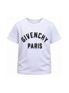 T-shirt per bambino Givechy Kids bianca con logo ricamato H31109 10P GIVENCHY KIDS 