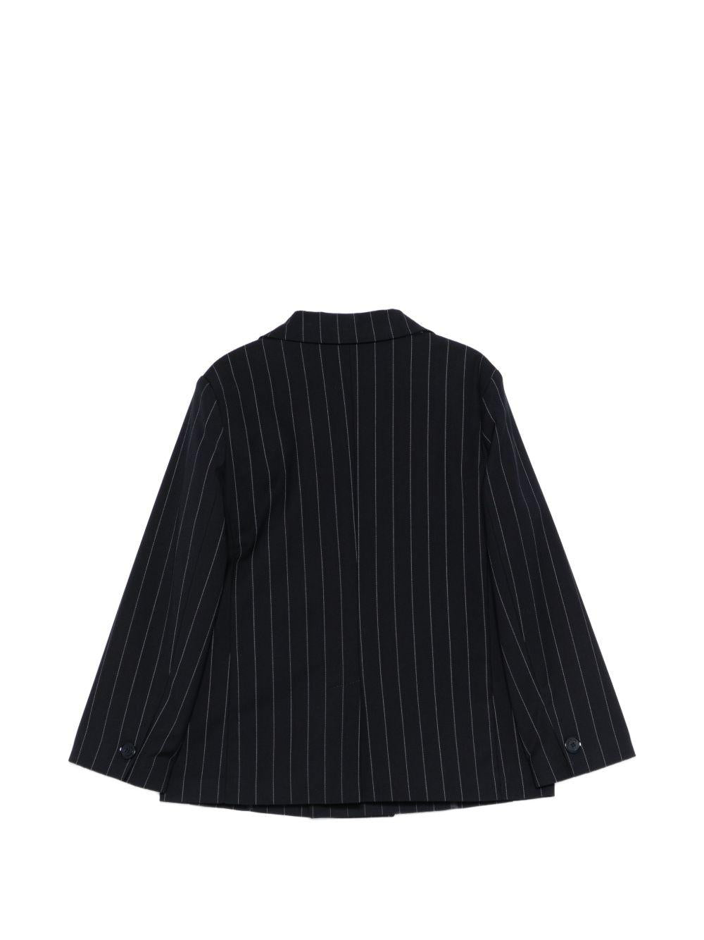 Blazer per bambino Paolo Pecora Kids blu doppiopetto gessato PP4390 BLU PAOLO PECORA KIDS 