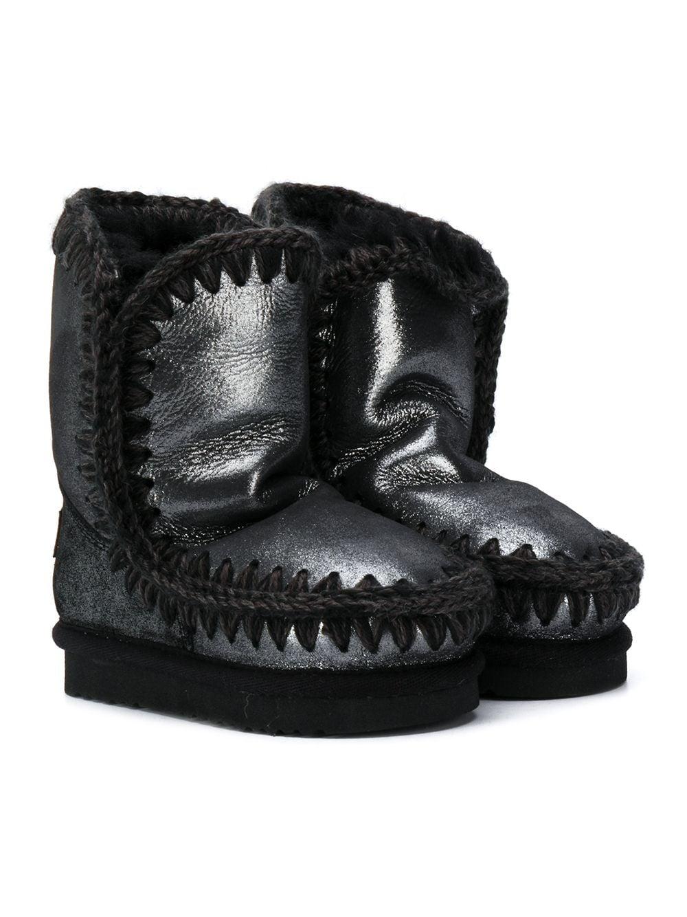 Stivaletti Eskimo per bambina Mou Kids nero con design senza lacci FK101000C MGBLK MOU KIDS 