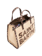 Borsa Vivian MC2 Saint Barth beige con stampa animalier VVID001 00369L MC2 ST. BARTH KIDS 