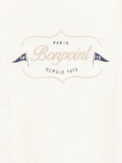 Accappatoio per bambini Bonpoint bianco con logo ricamato sul davanti S06BACK00001 103 BONPOINT KIDS 