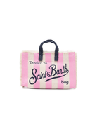 Phone bag MC2 Saint Barth beige e rosa con stampa logo PHONE001 00716L MC2 ST. BARTH KIDS 