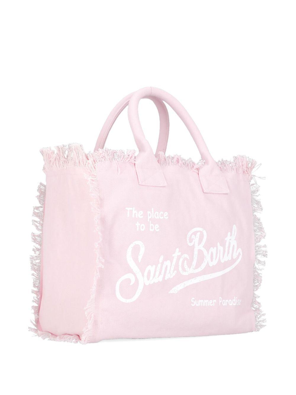 Borsa Vanity MC2 Saint Barth rosa con dettagli frange VANI001 09197L MC2 ST. BARTH KIDS 