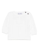 Maglione per neonato Tartine Et Chocolate bianco con maglia a trecce CB18071 13 TArtine & Chocolat 