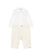 Abito per neonato Emporio Armani Kids beige con bottoni EB000902 AF21040 U1079 EMPORIO ARMANI KIDS 