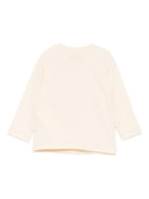 T-shirt per neonati Moschino Kids beige con motivo Teddy Bear ricamato M9O00RLAA10 20404 MOSCHINO KIDS 