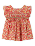 Blusa Naomie per neonata Bonpoint rosso con chiusura posteriore con bottoni C05XBLW00001 651A BONPOINT KIDS 