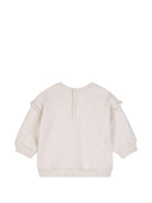 Felpa per neonata Chloè Kids beige con dettaglio con ruches C21359 B39 CHLOE' KIDS 