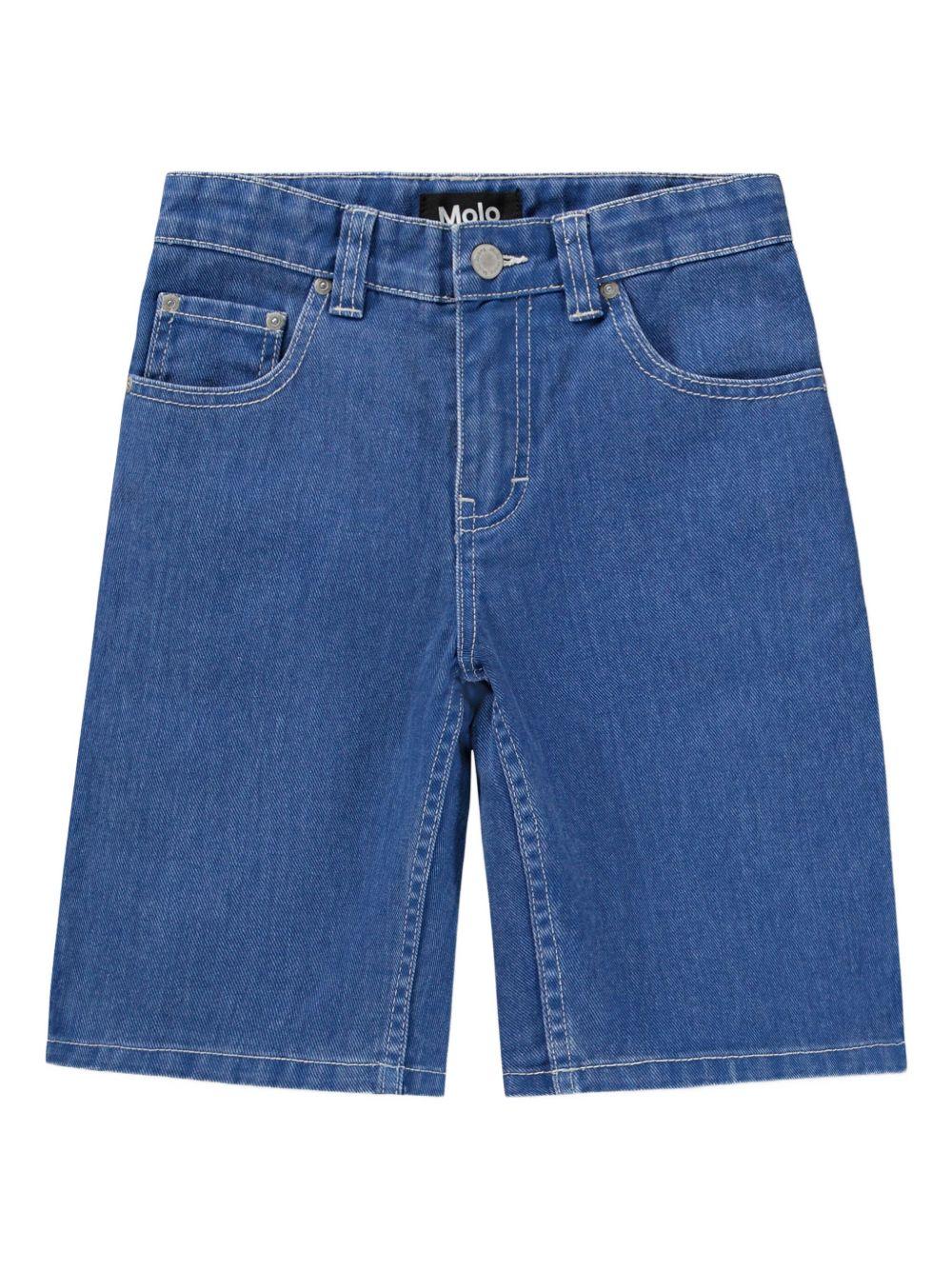 Shorts Arts per bambino Molo denim con design a cinque tasche 6S26H105 5653 MOLO KIDS 