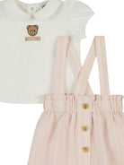 Set t-shirt e gonna per neonata Moschino Kids multicolore con colletto alla Peter Pan MAG00ZLUE01 86111 MOSCHINO KIDS 