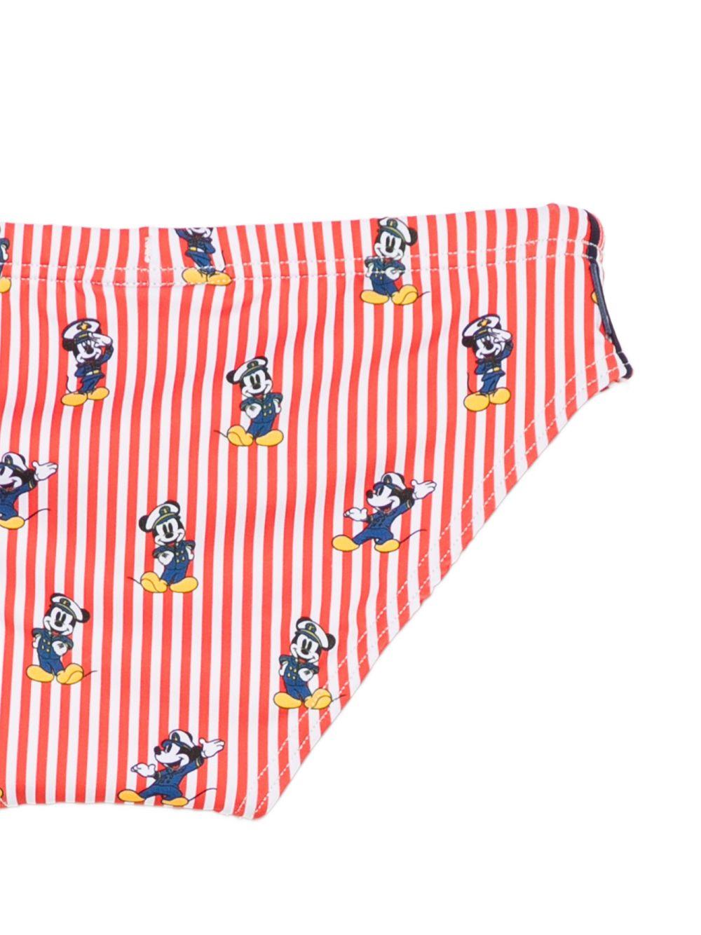 Slip da bagno per bambino MC2 Saint Barth Kids rosso con motivo a righe BIL0001 02834L MC2 ST. BARTH KIDS 