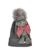 Cappello per bambina Monnalisa Kids grigio con orsetto 19H009 8064 0031 MONNALISA KIDS 