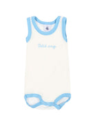 Set di tre body per neonati Petit Bateau bianco con bordi a contrasto A0FSL 00 PETIT BATEAU KIDS 